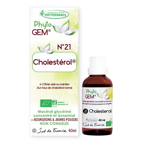 cholesterol - phytogem - gemmotherapie - phytofrance