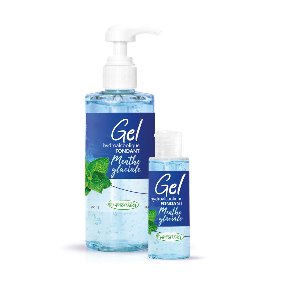 Gel hydroalcoolique fondant senteur menthe glaciale - Phytofrance